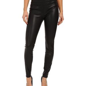 Blank NYC Black Vegan Leather Skinny‎ Jeans Sz 28